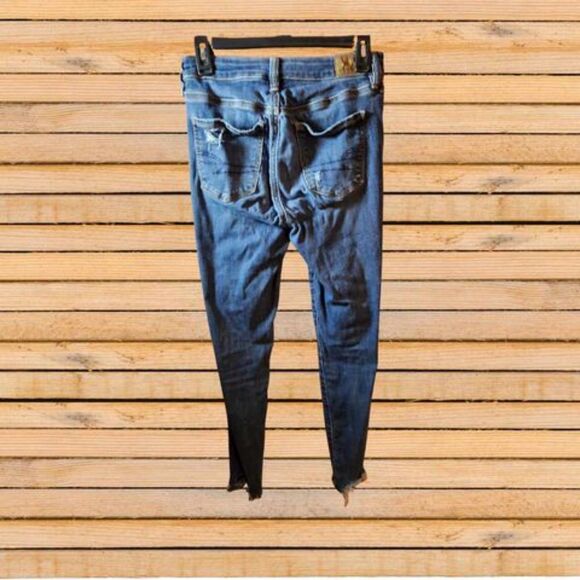 American Eagle Next Level Stretch  Super Hi Rise Jegging Size 4 Short (W84) - Picture 2 of 4